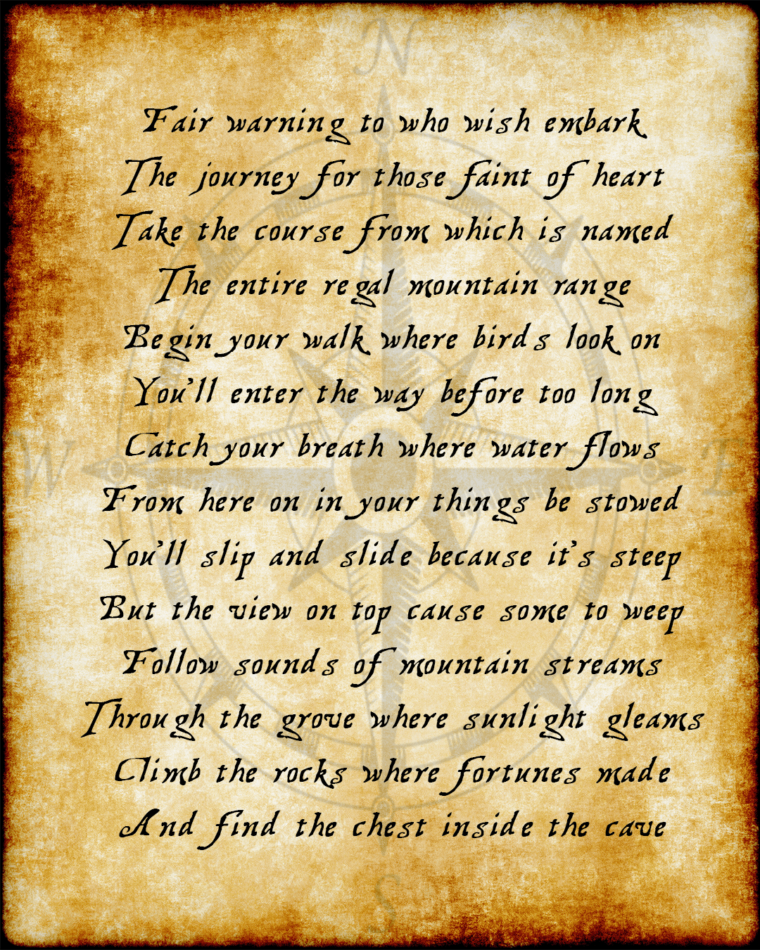 2020 Poem Treasure Hunt poem