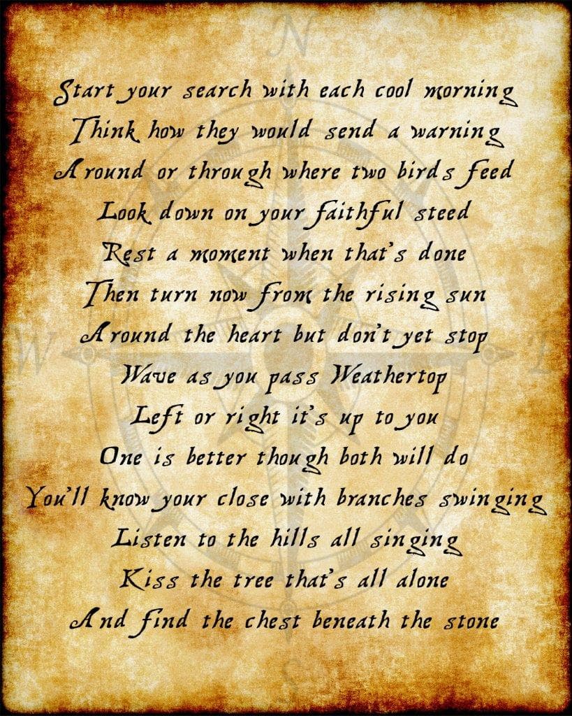 2022 Poem Treasure Hunt poem