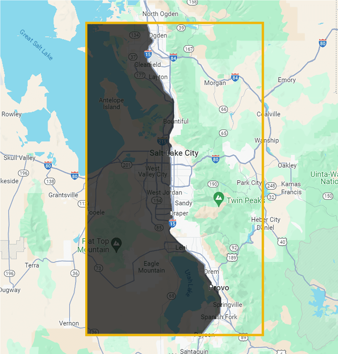 The chest is hidden east of i15