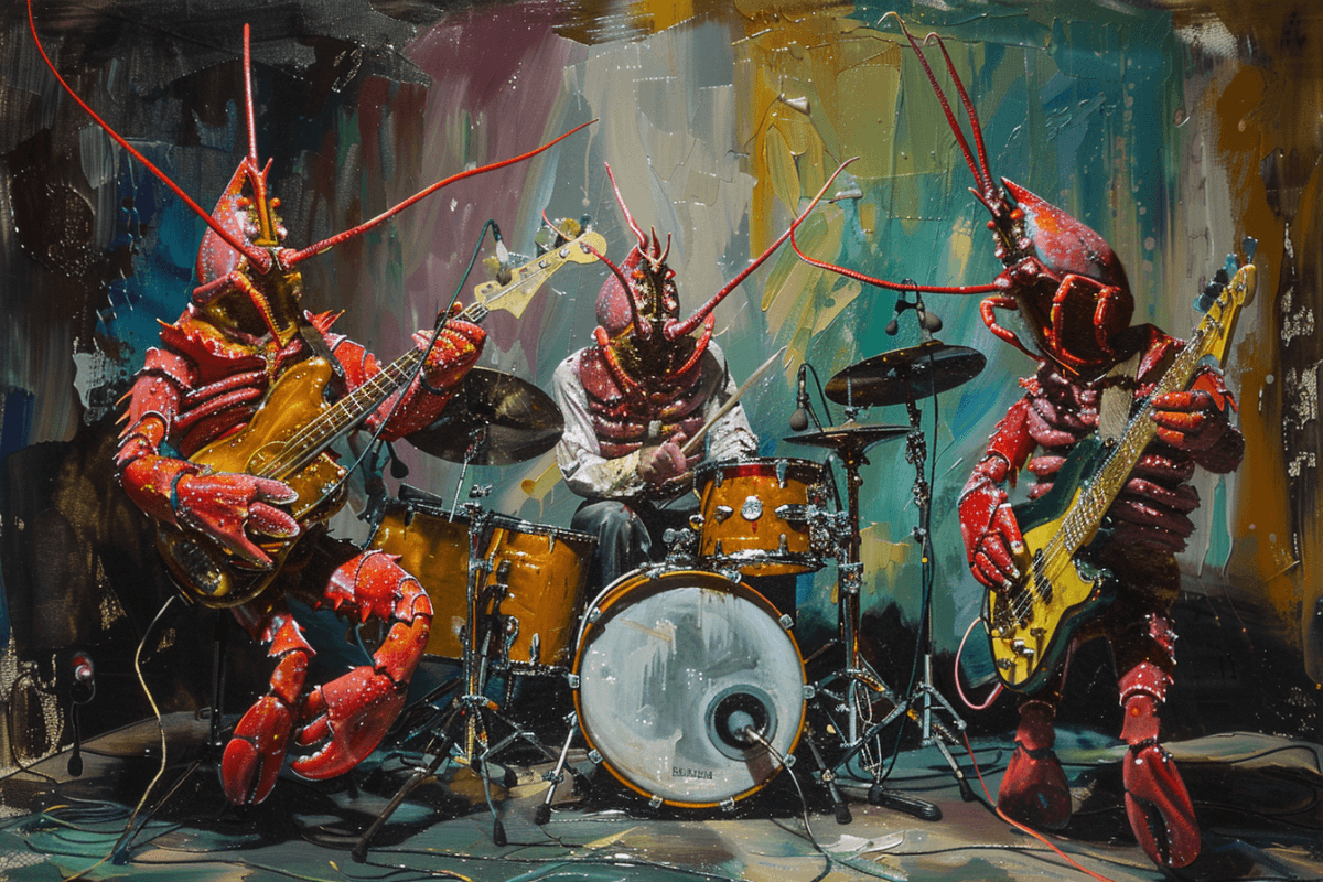 The poem refers to lobsters not locusts. Also, the lobster line has nothing to do with any restaurant or business.