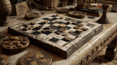 In the original poem, there were two extra lines that we removed for the sake of brevity and the fact we didn't love them. They were, "When you are wearied and tired trekkers, sit down for a game of Chinese Checkers."
